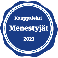 Kauppalehden Talman energiaporaukselle myöntämä Menestyjät 2023 -sertifikaatti.